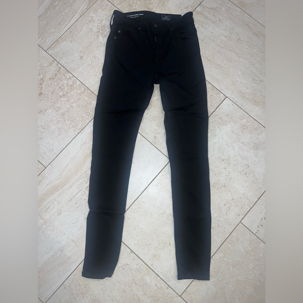 AG Jeans  denim black skinny jeans